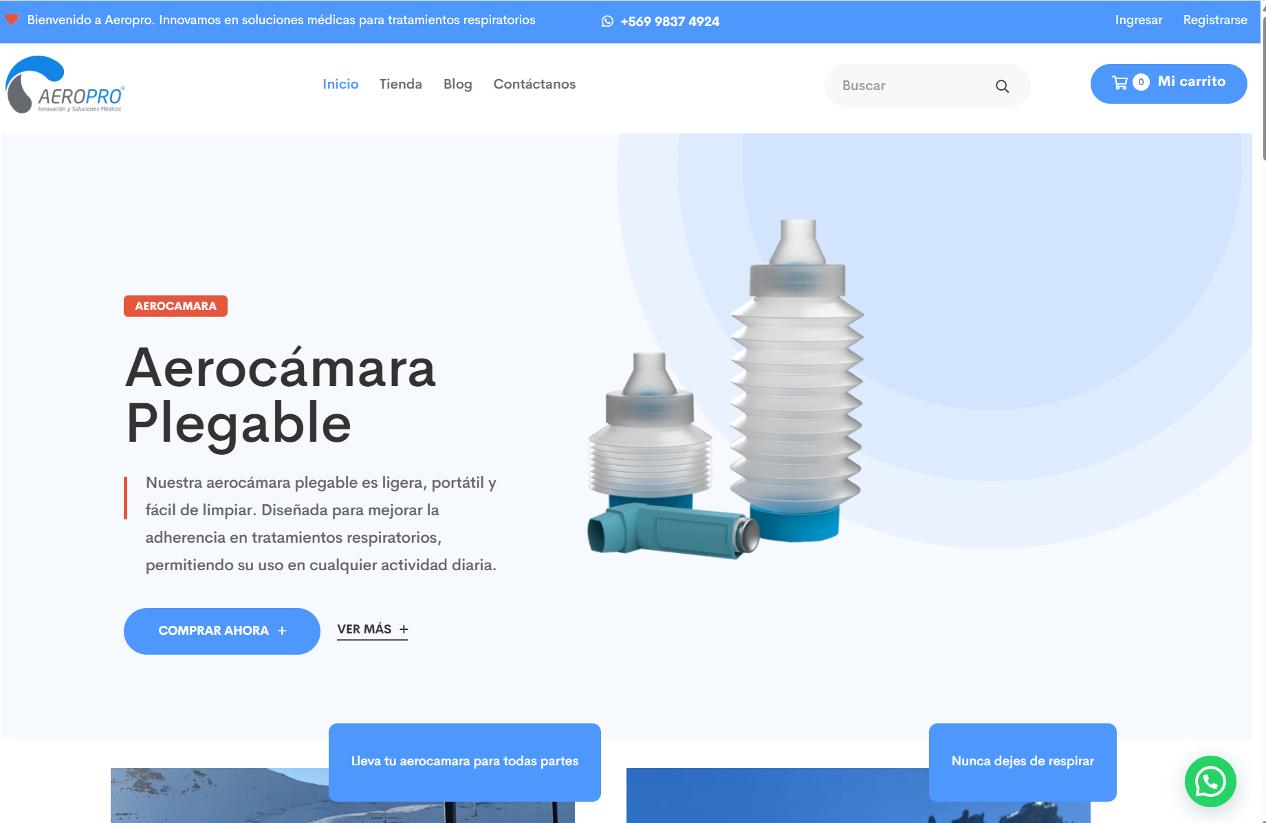 AeroPro — e-commerce con 150% de incremento en conversiones