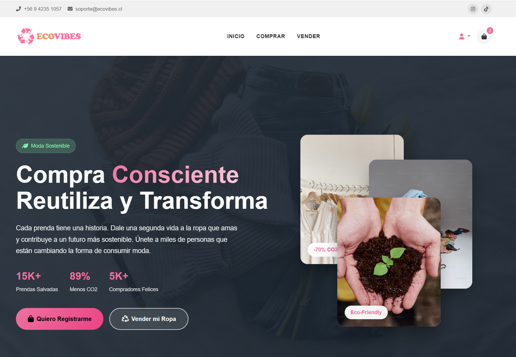 EcoVibes — marketplace de moda sostenible con 300% de crecimiento en ventas